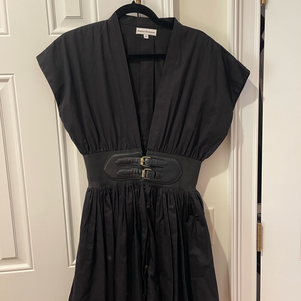 Karina Grimaldi Mini Black Dress